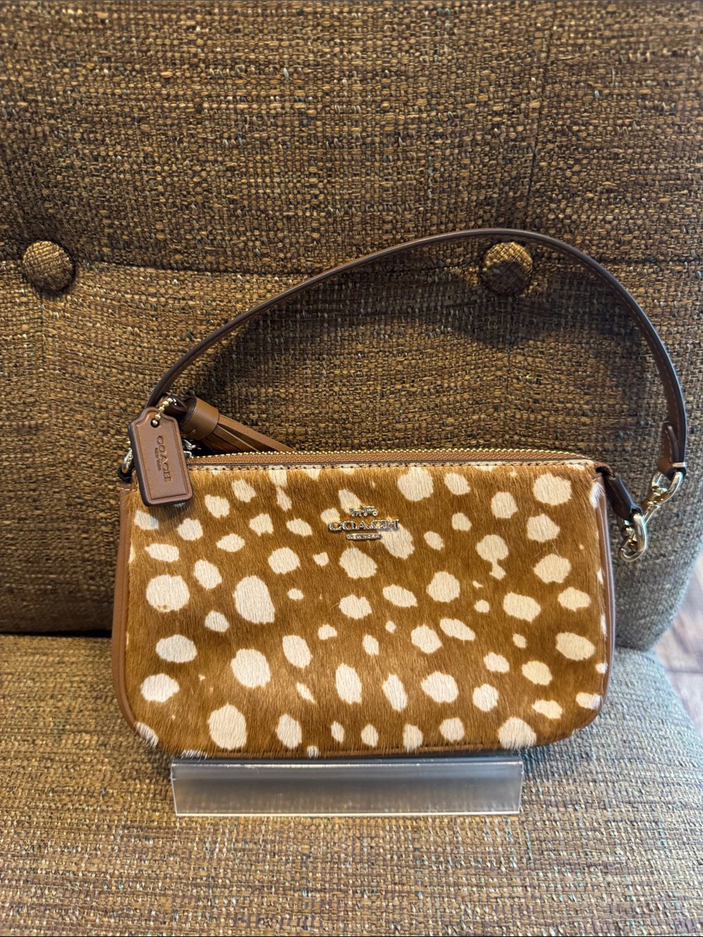 Coach Nolita 19 deer print calf hair mini shoulder bag with hangtag NWT - Picture 2 of 8